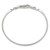 Sterling Silver Polished CZ Fancy Hook Bangle Bracelet