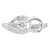 Sterling Silver Polished CZ Fancy Toe Ring