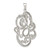 Sterling Silver Polished CZ Floral Pendant - QP-201AE9BB-4542