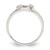Sterling Silver Polished CZ Horseshoe Ring - QR-A17BF5BE-3827