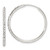 Sterling Silver Polished CZ Medium Round Endless Hoop Earrings