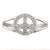 Sterling Silver Polished CZ Peace Sign Ring - QR-19C63C9D-2578
