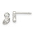 Sterling Silver Polished CZ Post Earrings - QE-091352B2-7779