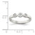 Sterling Silver Polished CZ Ring - QR-310E72C4-7346