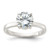 Sterling Silver Polished CZ Ring - QR-A3CFA1ED-1087