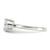 Sterling Silver Polished CZ Ring - QR-A3CFA1ED-1087