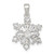 Sterling Silver Polished CZ Snowflake Pendant - QC-8FC1B845-5716