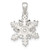 Sterling Silver Polished CZ Snowflake Pendant - QC-8FC1B845-5716