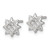 Sterling Silver Polished CZ Star Post Earrings