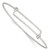 Sterling Silver Polished D/C 1.65mm 8-9.5in Expandable Bangle