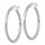 Sterling Silver Polished Diamond-cut 30x2mm Round Hoop Earrings