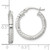 Sterling Silver Polished Diamond-cut Textured 20x3.25mm Round Hoop Earrings