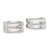 Sterling Silver Polished Double Criss Cross Pair of Ear Cuffs