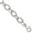 Sterling Silver Polished Double Link and Faceted Link 8 inch with 1 inch Extender Bracelet