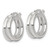Sterling Silver Polished Double Tube Hoop Earrings