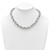 Sterling Silver Polished Double Twisted Link 18 inch Necklace