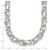 Sterling Silver Polished Double Twisted Link 18 inch Necklace