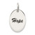 Sterling Silver Polished Enamel Hope Pendant