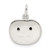 Sterling Silver Polished Enamel Pumpkin Pendant