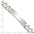Sterling Silver Polished Engraveable Curb Link ID Bracelet - QI-419A2E14-5498