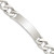 Sterling Silver Polished Engraveable Curb Link ID Bracelet - QI-AC3C05EB-4642