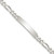Sterling Silver Polished Engraveable Figaro Link ID Bracelet - QI-F2C89E0A-1471