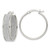 Sterling Silver Polished Fabric Glitter 6.85mm Round Hoop Earrings - QE-0F20ACF6-6738