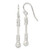 Sterling Silver Polished Fancy Beaded Dangle Earrings