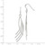 Sterling Silver Polished Fancy Curved Design Dangle Earrings