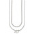 Sterling Silver Polished Fancy Double Strand 16 inch with 2 inch Extension Chain Necklace