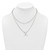 Sterling Silver Polished Fancy Double Strand 16 inch with 2 inch Extension Chain Necklace