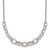 Sterling Silver Polished Fancy Graduated Cable Link 16 Inch with 2 Inch Extension Necklace