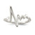 Sterling Silver Polished Fancy Heartbeat Ring - QR-E416EDDE-4451