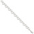Sterling Silver Polished Fancy Large Heart Link Bracelet