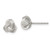 Sterling Silver Polished Fancy Love Knot Post Earrings