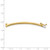 14k 3mm Standard Weight Domed Omega 2 inch Extender for Necklace