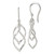 Sterling Silver Polished Fancy Twisted Dangle Earrings - QE-2CDF2E22-3812