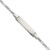 Sterling Silver Polished Figaro Link Childrens 5.5 inch with 1 inch Extension ID Bracelet