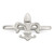 Sterling Silver Polished Fleur De Lis Ring - QR-12BC64E4-5653