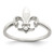 Sterling Silver Polished Fleur De Lis Ring - QR-55865A54-9128