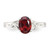 Sterling Silver Polished Garnet Ring - QR-D13C80C4-6820