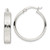 Sterling Silver Polished Geometric Design 5.25mm Round Hoop Earrings - QE-8B945F5E-4934