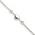 Sterling Silver Polished Heart 9in Plus 1in ext. Anklet - QG-ADBBAA7E-7941