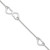 Sterling Silver Polished Heart 9in Plus 1in ext. Anklet - QG-BF26EBE7-6916