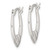 Sterling Silver Polished Heart Oval Hoop Earrings - QE-57807224-2160