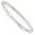 Sterling Silver Polished Hinged Bangle - QB-9E42A573-7982