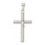 Sterling Silver Polished Hollow Crucifix Cross Pendant - QC-5A2BE629-2585