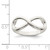 Sterling Silver Polished Infinity Ring - QR-9854DA61-1593