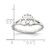 Sterling Silver Polished Interlocking Hearts With Crown Ring - QR-BAEAA2B1-3325