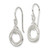 Sterling Silver Polished Intertwined Circles Dangle Earrings - QE-D7614AB5-9762